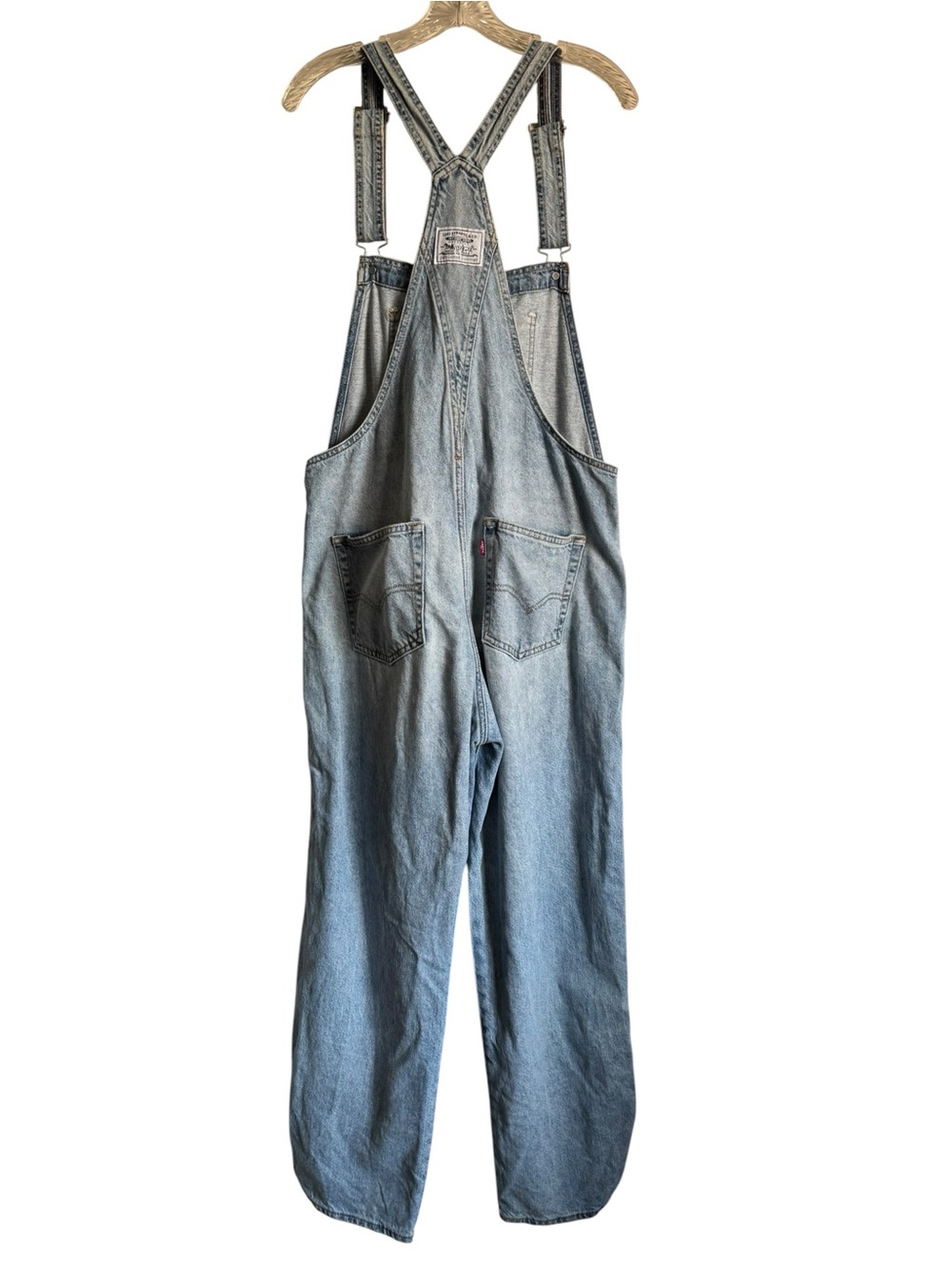 LEVI's Women’s Two Horse Brand Overalls Baggy Blue Relaxed Denim size medium - Picture 2 of 14